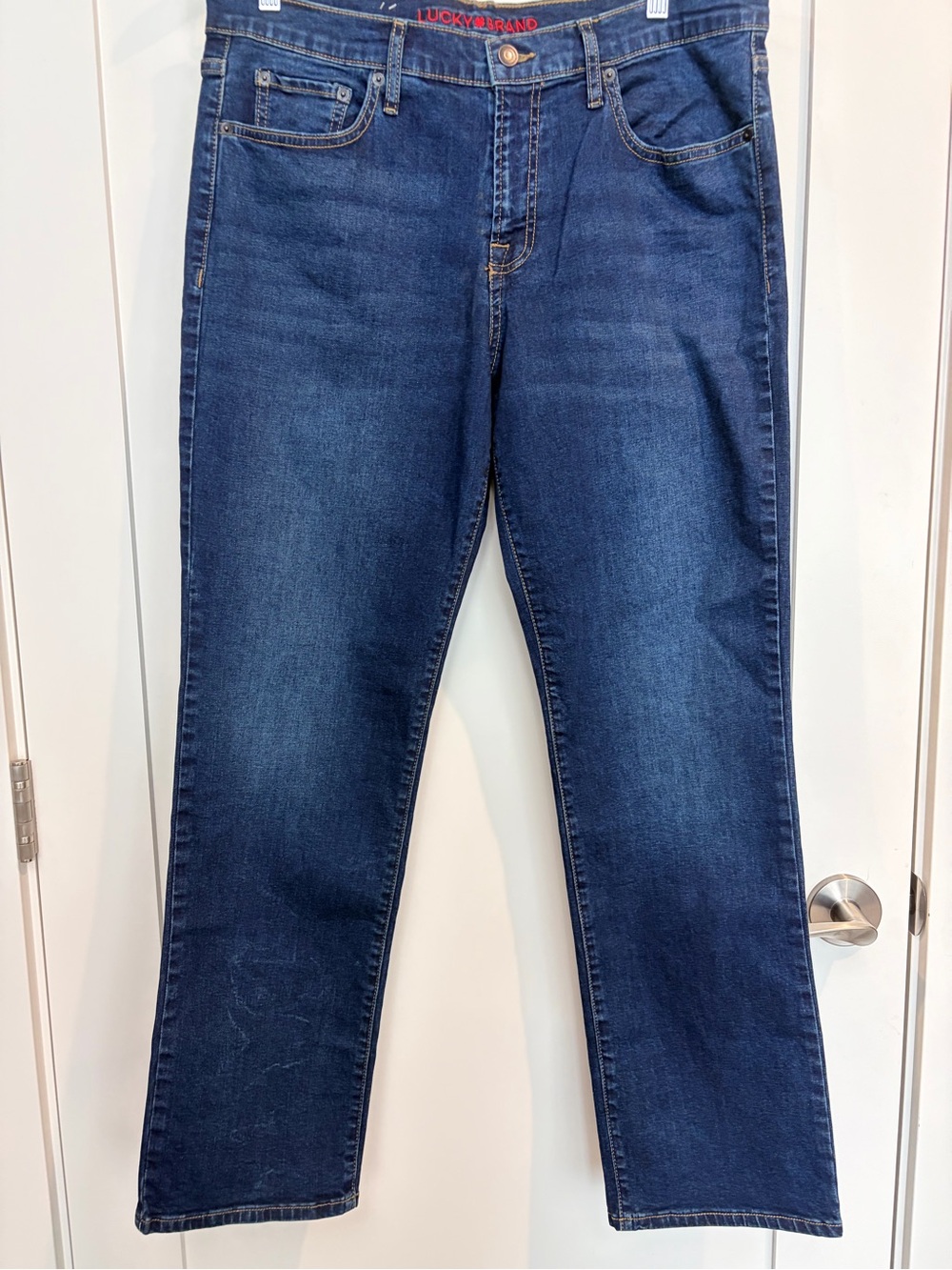Lucky Brand Mid Rise Straight Jeans Dark Wash Size 12/31